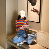 Knitted Rainbow Top