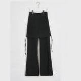 Wide Leg Skirt Trousers