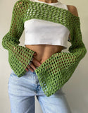 Knitted FIsherman Mesh Sleeves
