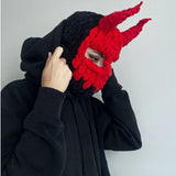 Knitted Devil Balaclava