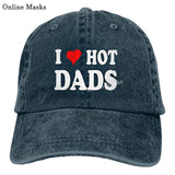 I Love Hot Dads Hat