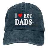 I Love Hot Dads Hat