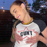 "CUNT" Baseball Tee