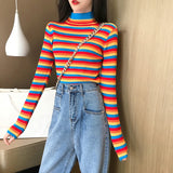 Knitted Rainbow Top