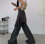 Wide Leg Skirt Trousers