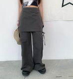 Wide Leg Skirt Trousers