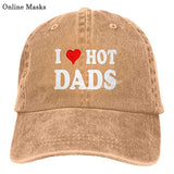 I Love Hot Dads Hat