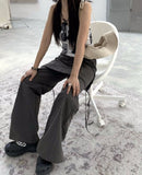 Wide Leg Skirt Trousers