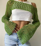 Knitted FIsherman Mesh Sleeves