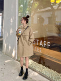 Safari Khaki Trench Coat