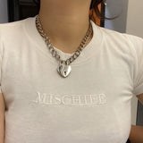 Heart Shape Lock & Key Necklace