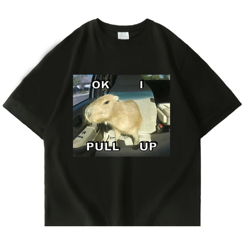 OK I Pull Up Capybara Tee