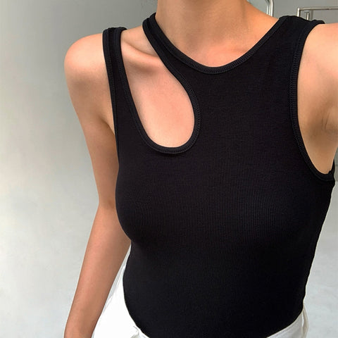 Double Strap Ribbed Top