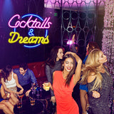 Cocktails & Dream Light Sign