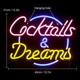Cocktails & Dream Light Sign