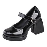 Mary Jane Platform Heeled Shoes