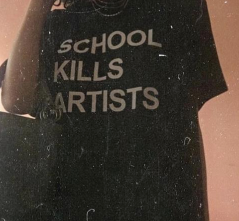 "School Kills Artists" Tee