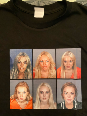 Lindsay Lohan Mugshot Tee