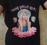 Paris Hilton 'Stop Being Poor' Tee