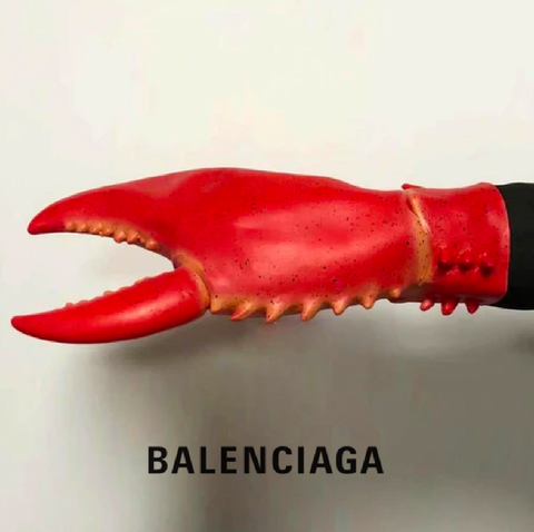 Balenci Crab Lobster Claws Gloves