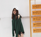 Slit Back Hooded Sweatshirt