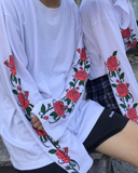 Rose Printed Long Sleeve Tee