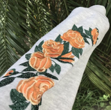 Floral Embroidered Oversized Hoodie