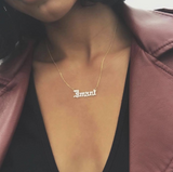Old English Custom Necklace (12 Letters)