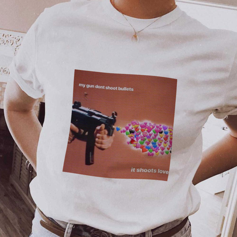 "My Gun Doesn't Shoot Bullets, It Shoots Love" Tee