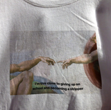 "Giving Up On School" Tee