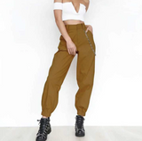 High Waisted Cargo Trousers