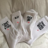 "IDGAF" Socks