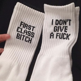 "IDGAF" Socks