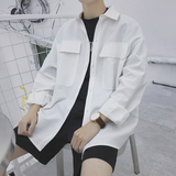 Large Pocket Cotton Button-Up Jacket