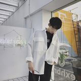 Large Pocket Cotton Button-Up Jacket