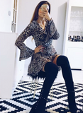 Leopard Wrap Dress