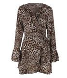 Leopard Wrap Dress