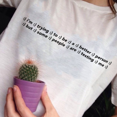 "Testing me :)" Tee