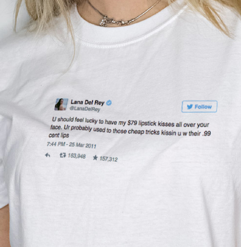 "Lana Del Rey Lipstick" Tee