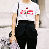 "Less Ughs More Hugs" Tee