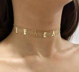 Old English Personalized Necklace (12 Characters)