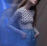 Half Moon Long Sleeve Top