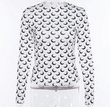 Half Moon Long Sleeve Top