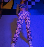 Purple Camouflage Trousers