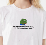"On The Outside I Skrrt On The Inside I Hurt Hurt" Tee