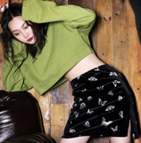 Velvet Butterfly Skirt