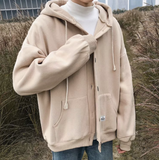 Basic Button Up Hoodie