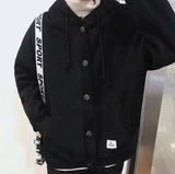 Basic Button Up Hoodie