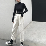 High Waist Cropped Jeans