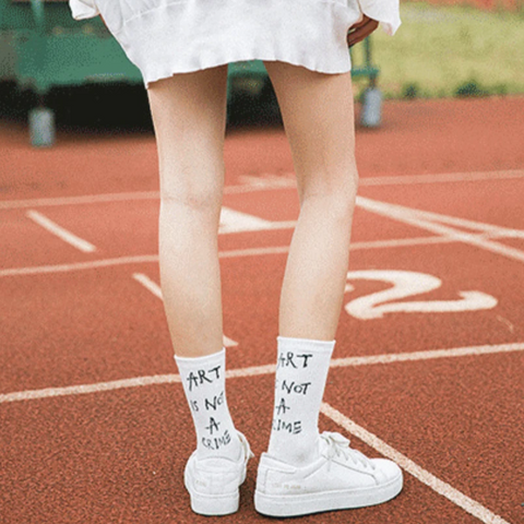 "Art Is Not A Crime" Socks
